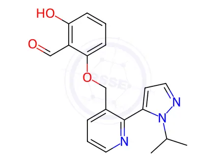 Chemical structure of Voxelotor Solution in Acetonitrile