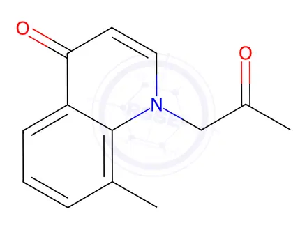 Chemical structure of 8-Methyl-1-(2-oxopropyl)quinolin-4(1H)-one