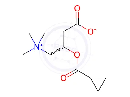 Chemical structure of cyclopropanecarbonylcarnitine