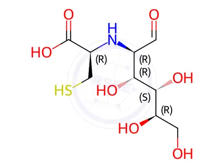 Chemical structure of D-glucose-L-cysteine