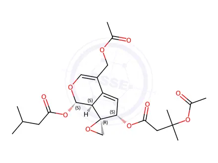 Chemical structure of Acevaltrate