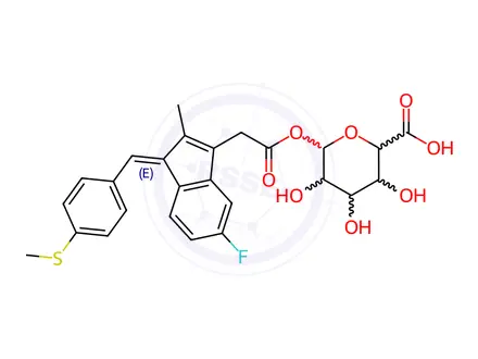 Chemical structure of Sulindac Sulfide Acyl Glucuronide