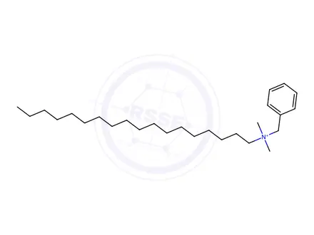 Chemical structure of N,N-dimethyl-N-octadecylbenzylammonium
