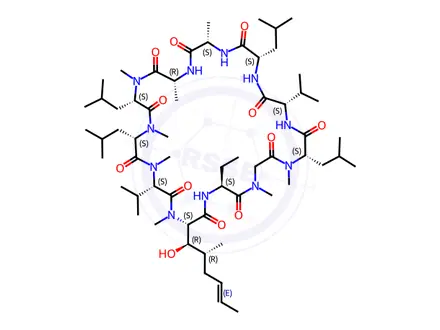 Chemical structure of Ciclosporin EP Impurity D