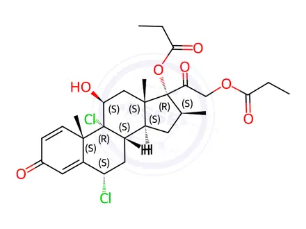 Chemical structure of Beclometasone Impurity E
