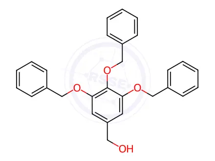 Chemical structure of 3,4,5-Tris(benzyloxy)benzyl Alcohol