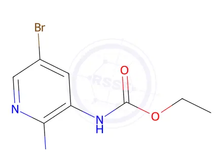 Chemical structure of Ethyl (5-bromo-2-nitropyridin-3-yl)carbamate
