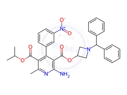 Chemical structure of Dehydro Azelnidipine
