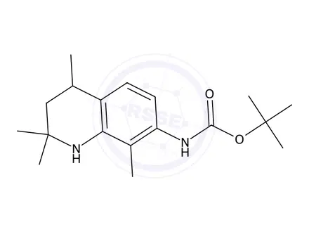 Chemical structure of tert-butyl 2,2,4,8-tetraMethyl-1,2,3,4-tetrahydroquinolin- 7-ylcarbaMate
