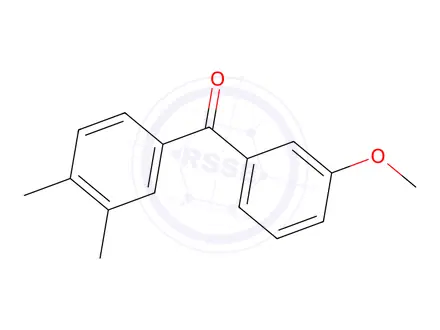 Chemical structure of (3,4-Dimethylphenyl)(3-methoxyphenyl)methanone
