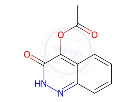 Chemical structure of 3-Oxo-2,3-dihydrocinnolin-4-yl acetate