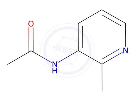 Chemical structure of N-2-methyl-3-pyridinyl-acetamide