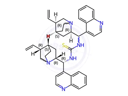 Chemical structure of N,N'-di-(9R)-cinchonan-9-yl-Thiourea