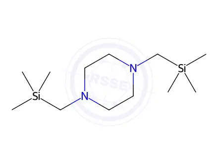 Chemical structure of Piperazine, 1,4-bis[(trimethylsilyl)methyl]-(9CI)