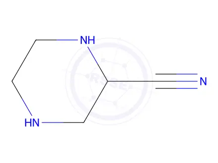 Chemical structure of 2-Cyanopiperazine Dihydrochloride