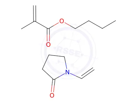 Chemical structure of butyl methacrylate-vinylpyrrolidone copolymer
