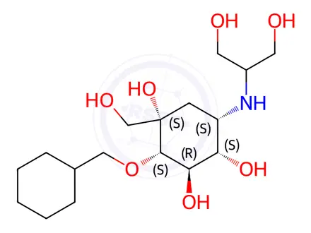 Chemical structure of Voglibose Impurity 52