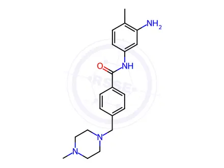 Chemical structure of N-(4-Methyl-3-aminophenyl)-4-(4-methylpiperazinomethyl)benzamide