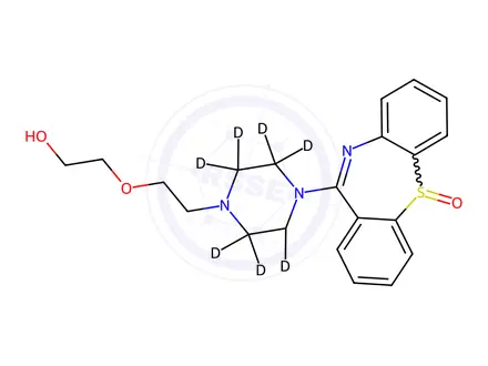 Chemical structure of Quetiapine Sulfoxide-d8
