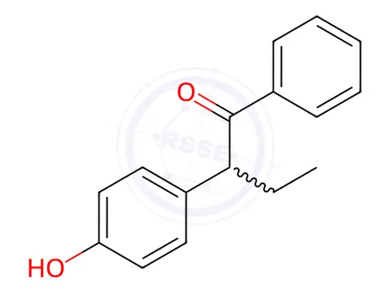 Chemical structure of 2-(4-Hydroxyphenyl)-1-phenyl-1-butanone