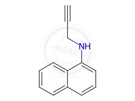 Chemical structure of N-(prop-2-yn-1-yl)naphthalen-1-amine