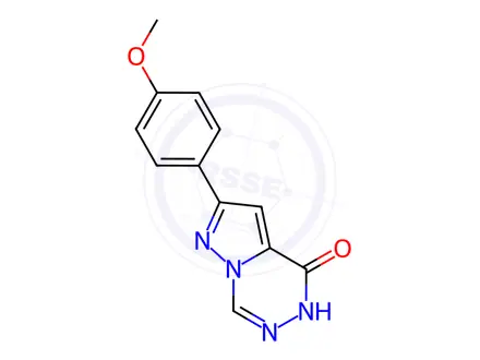 Chemical structure of 2-(4-Methoxyphenyl)pyrazolo[1,5-d][1,2,4]triazin-4(5H)-one