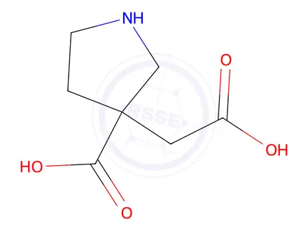 Chemical structure of 3-(Carboxymethyl)pyrrolidine-3-carboxylic acid