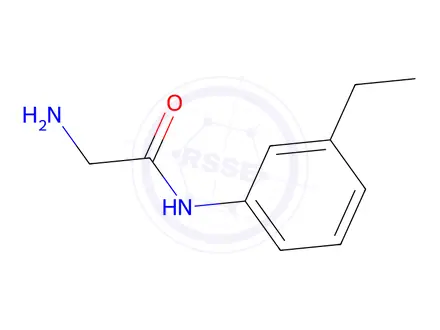 Chemical structure of 2-Amino-N-(3-ethylphenyl)acetamide