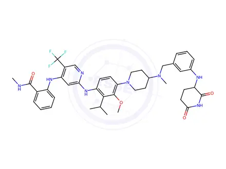 Chemical structure of Ivacaftor Nitroester Impurity