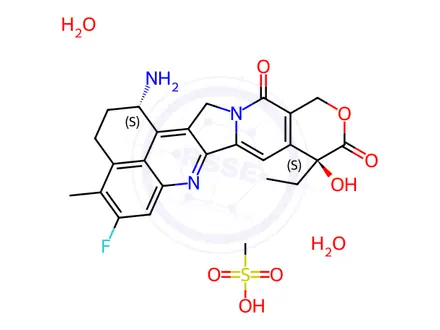 Chemical structure of Exatecan mesylate dihydrate