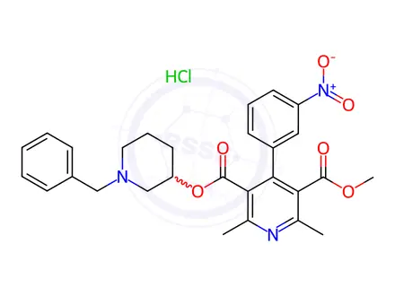 Chemical structure of Dehydro Benidipine(Hydrochloride)
