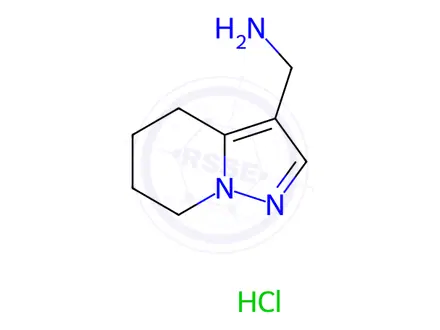Chemical structure of (4,5,6,7-tetrahydropyrazolo[1,5-a]pyridin-3-yl)methanamine hydrochloride