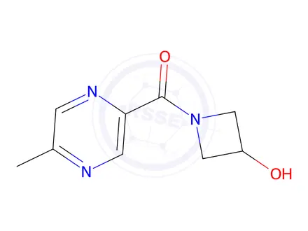 Chemical structure of 1-(5-methylpyrazine-2-carbonyl)azetidin-3-ol