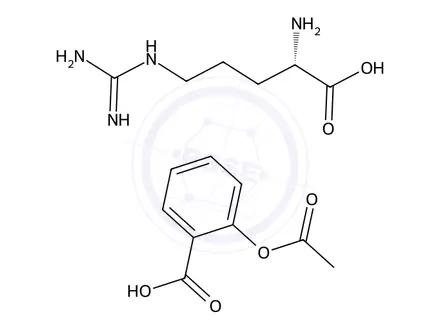 Chemical structure of Aspirin-L-argininie