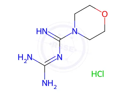 Chemical structure of Moroxydine hydrochloride