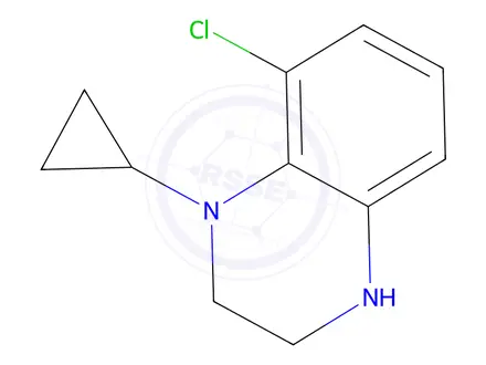 Chemical structure of 8-chloro-1-cyclopropyl-1,2,3,4-tetrahydroquinoxaline