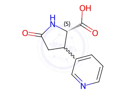Chemical structure of 5-Oxo-3-(3-pyridinyl)proline