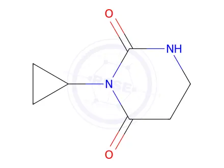 Chemical structure of 3-Cyclopropyldihydropyrimidine-2,4(1H,3H)-dione