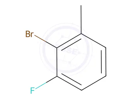 Chemical structure of 2-Bromo-3-fluorotoluene