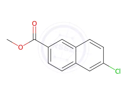 Chemical structure of methyl 6-chloro-2-naphthoate