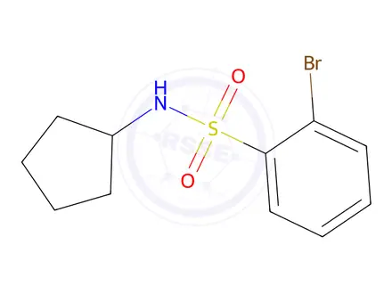 Chemical structure of 2-Bromo-N-cyclopentylbenzenesulfonamide