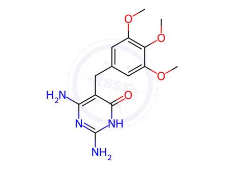 Chemical structure of 6-Hydroxy trimethoprim