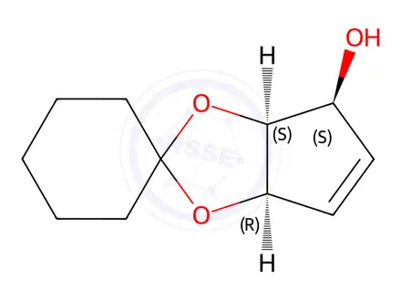 Chemical structure of (1S,2S,3R)-1,2,3-Trihydroxy-4-cyclopropene 2,3-Cyclohexyl Ketal
