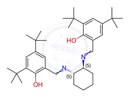 Chemical structure of (1S,2S)-(-)-[1,2-CYCLOHEXANEDIAMINO-N,N'-BIS(3,5-DI-T-BUTYLSALICYLIDENE)]CHROMIUM(III)CHLORIDE