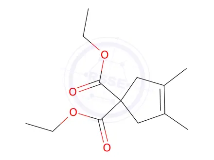 Chemical structure of 4,4-Bis(Ethoxycarbonyl)-1,2-dimethylcyclopentene