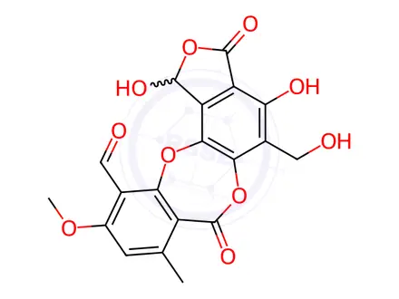 Chemical structure of 3-Furancarboxylic acid, 2,5-dihydro-2-(14-hydroxypentadecyl)-4-methyl-5-oxo-(9CI)