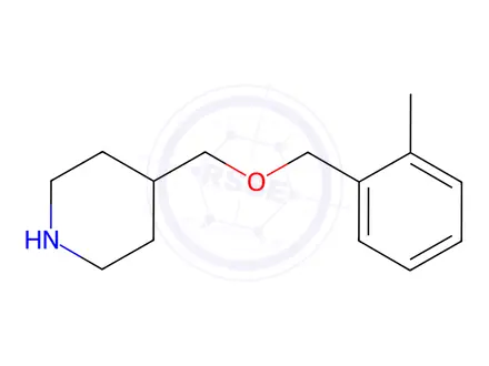 Chemical structure of 4-{[(2-Methylbenzyl)oxy]methyl}piperidine