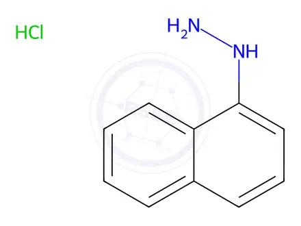 Chemical structure of 1-Naphthyl Hydrazine Hycrochloride
