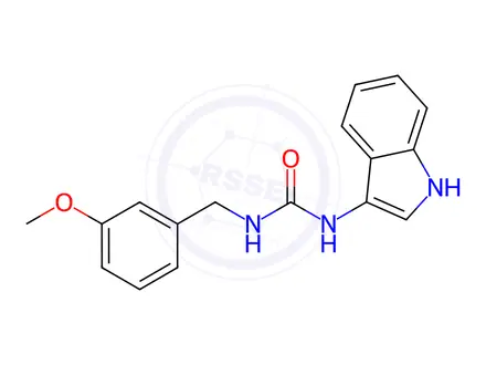 Chemical structure of 1-(1H-Indol-3-yl)-3-(3-methoxybenzyl)urea