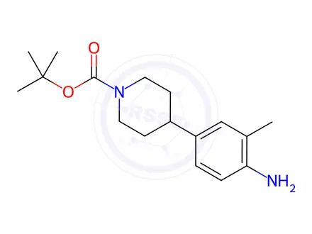 Chemical structure of tert-butyl 4-(4-amino-3-methylphenyl)piperidine-1-carboxylate